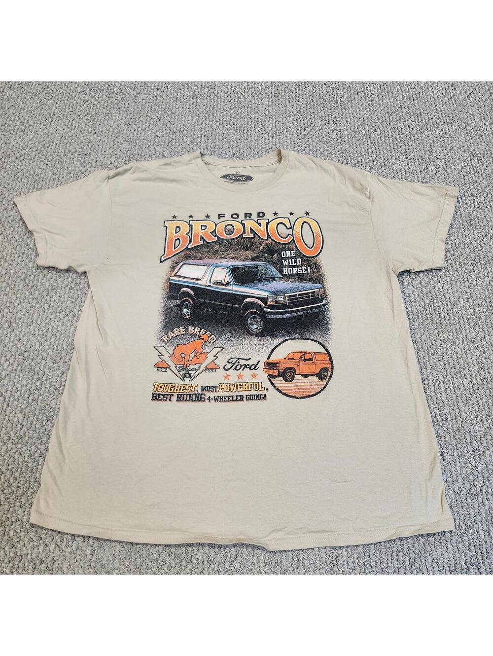 Ford Bronco Graphic T-Shirt XL Beige